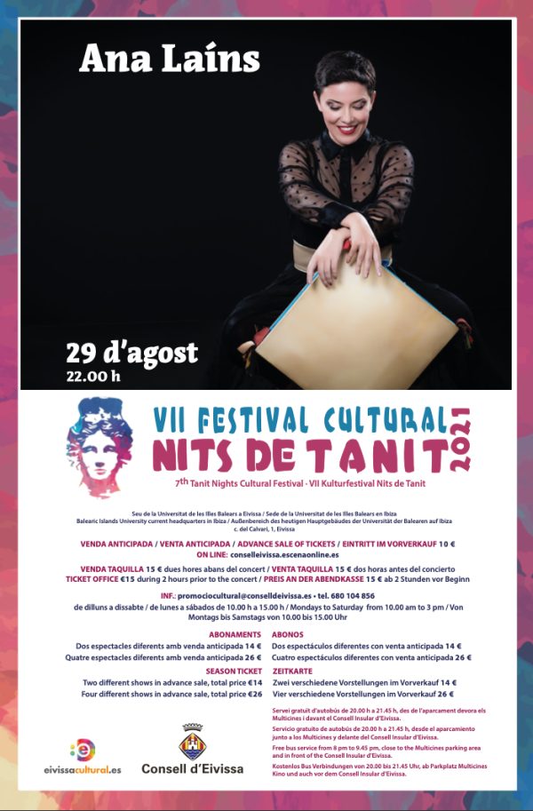  VII Festival Cultural Nits de Tanit 2021: Ana Laíns